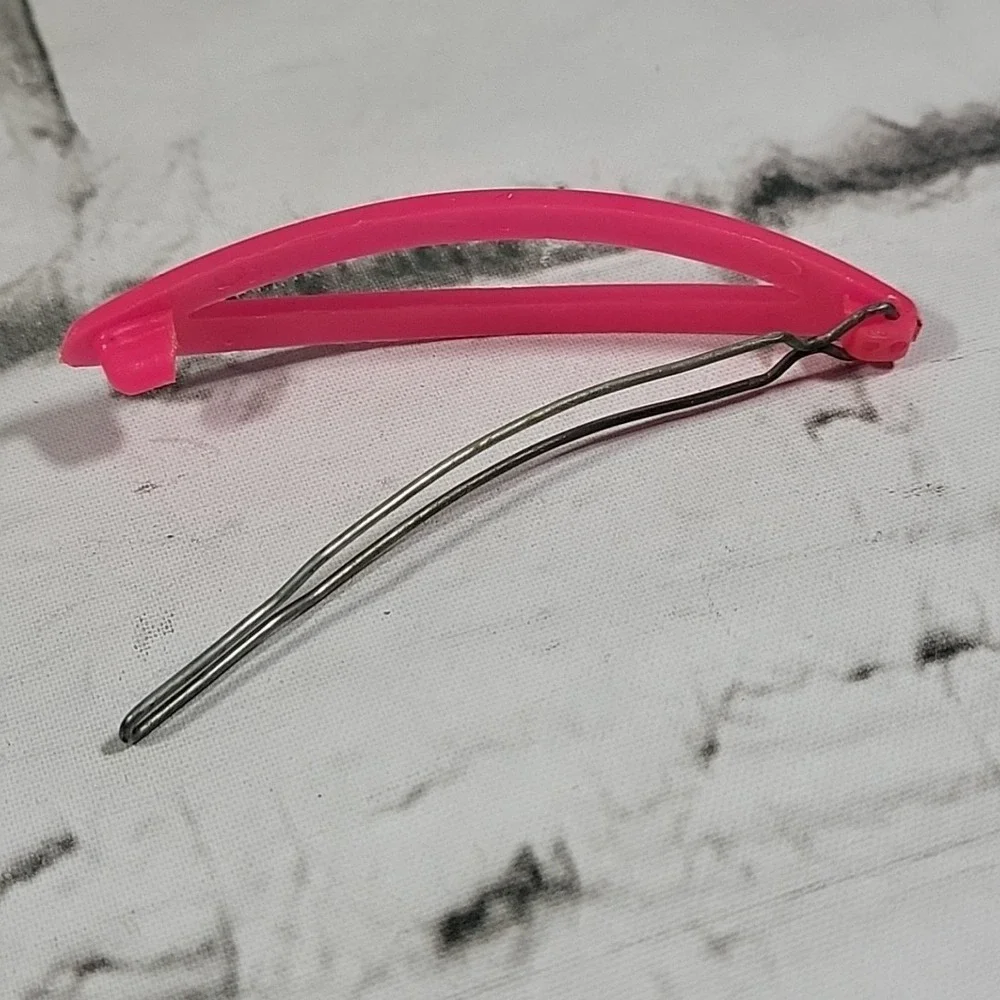 Vintage 80s Barrettes Neon Hair Clips Lot Of‎ 3